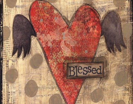 Blessed Heart with Wings For Cheap