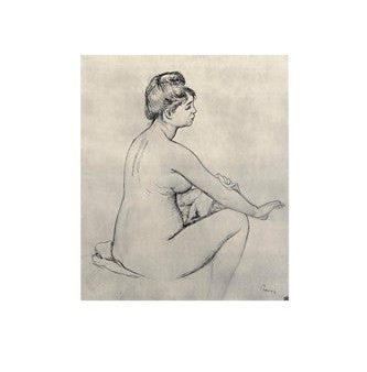 Bather Drying Herself - drawing Online Hot Sale