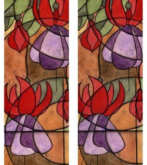 2-Up Stain Glass Floral III Supply