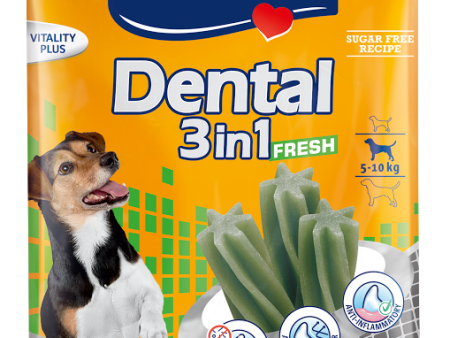 Vitakraft Dental 3-In-1 Fresh Small Dog Treat 7ct Sale