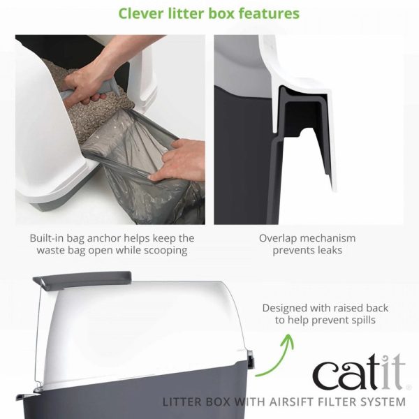 Catit Airsift Hooded Cat Litter Box (Jumbo) For Discount