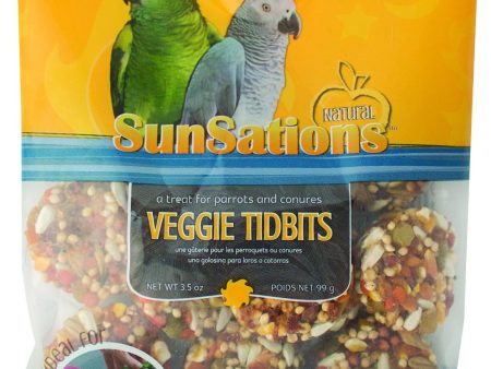 Sunseed SunSations Veggie Tidbits Bird Treat 3.5oz Online now