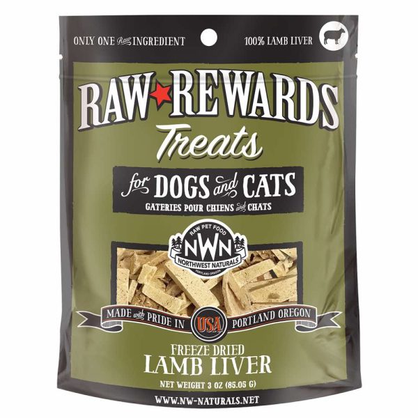 20% OFF: Northwest Naturals Raw Rewards Lamb Liver Freeze-Dried Dog & Cat Treats 3oz Online Hot Sale