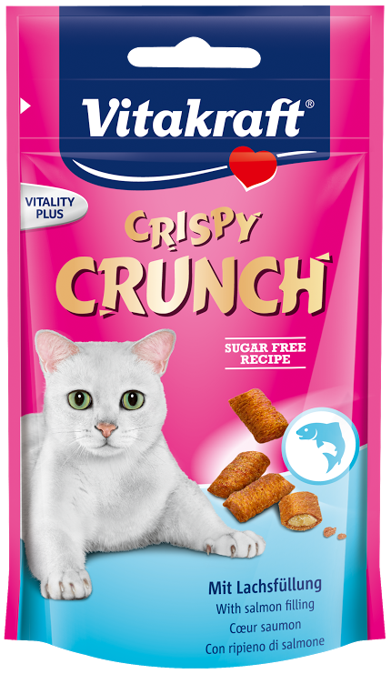 Vitakraft Crispy Crunch With Salmon Cat Treat 60g Online Sale