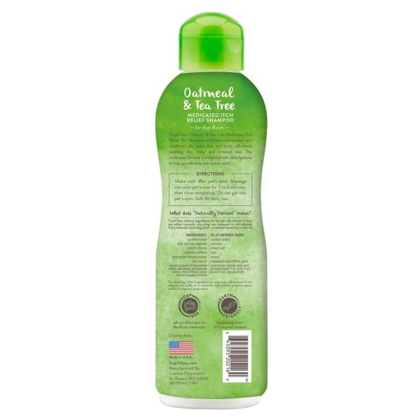 15% OFF: Tropiclean Medicated Oatmeal & Tea Tree Pet Shampoo 355ml Sale