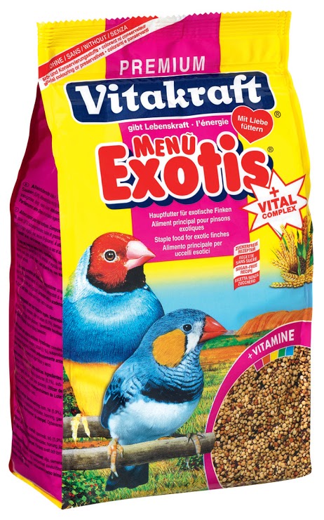 Vitakraft Menu Vital Exotis Finch Bird Food 1kg Supply