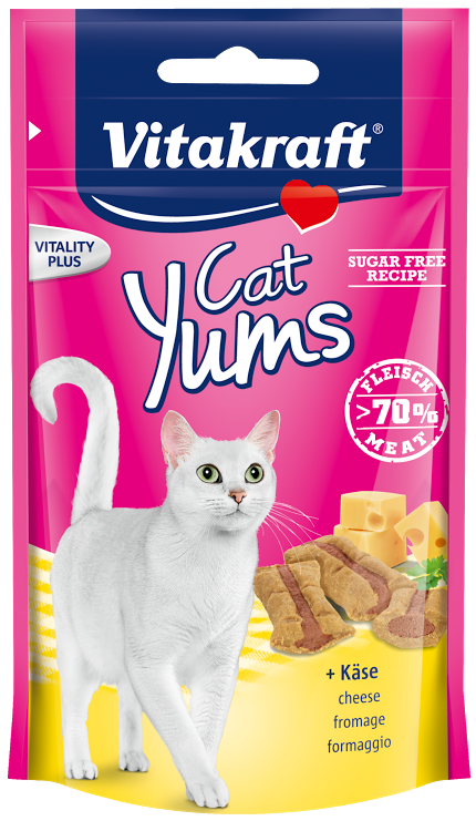 Vitakraft Cat Yums Cheese Cat Treat 40g For Sale