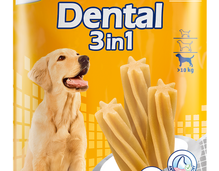 Vitakraft Dental 3-In-1 Original Medium Dog Treat 7ct Discount