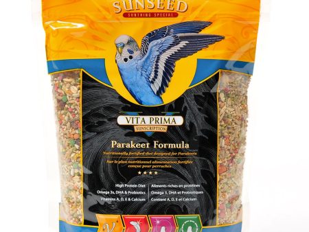 Sunseed Vita Prima Parakeet Formula Bird Food 2lb Supply