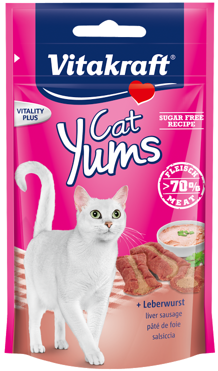 Vitakraft Cat Yums Liver Sausage Cat Treat 40g on Sale