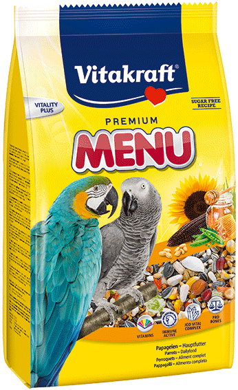 Vitakraft Menu Vital Parrot Bird Food 1kg Discount