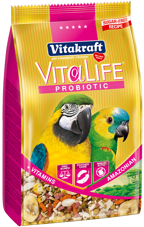 Vitakraft VitaLife Probiotic Amazonian Parrot Bird Food 650g Online Sale