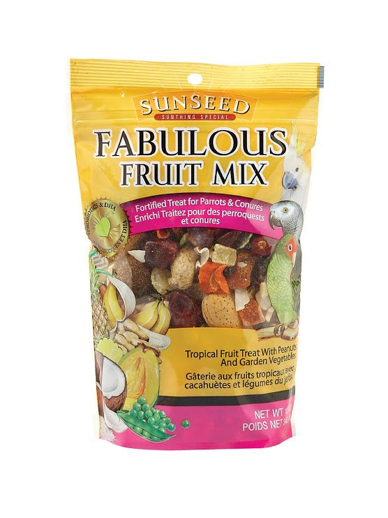 Sunseed Fabulous Fruit Mix for Parrots & Conures 12oz Online now