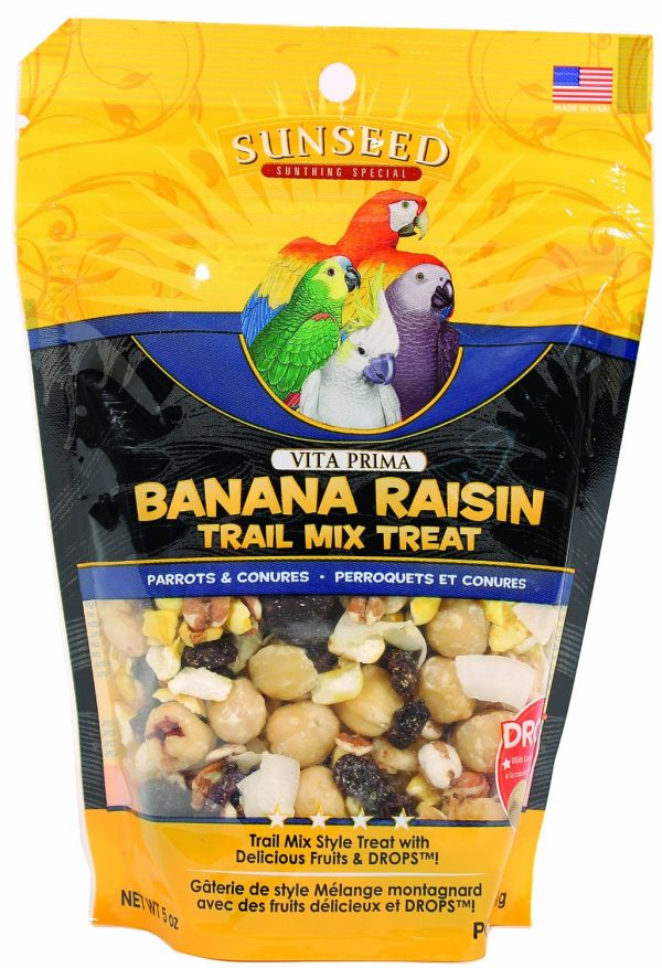 Sunseed Vita Prima Banana Raisin Trail Mix For Birds 5oz Discount