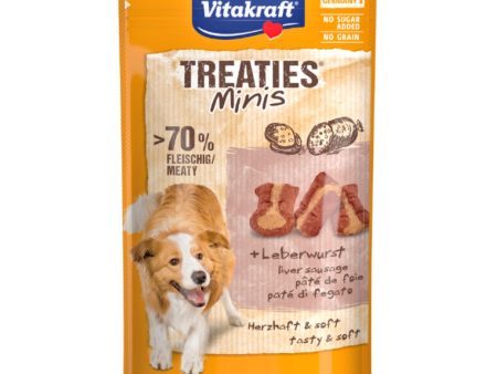 Vitakraft Treaties Minis Liver Sausage Dog Treat 48g Online Hot Sale