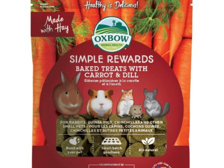 15% OFF: Oxbow Simple Rewards Baked Treats With Carrot & Dill For Small Animals 85g Online