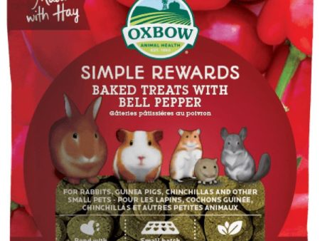 15% OFF: Oxbow Simple Rewards Baked Treats With Bell Pepper For Small Animals 85g on Sale