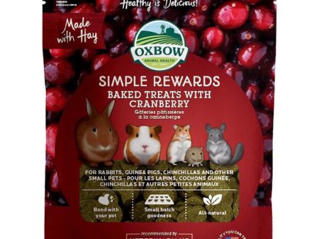 15% OFF: Oxbow Simple Rewards Baked Treats With Cranberry For Small Animals 85g Cheap