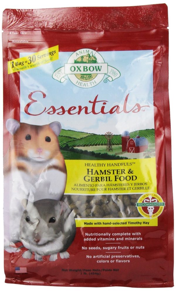 Oxbow Healthy Handfuls Hamster & Gerbil Food 1lb Online now