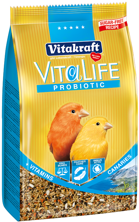 Vitakraft VitaLife Probiotic Canary Bird Food 800g Supply