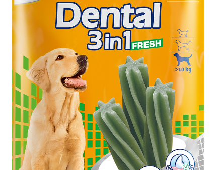 Vitakraft Dental 3-In-1 Fresh Medium Dog Treat 7ct Online