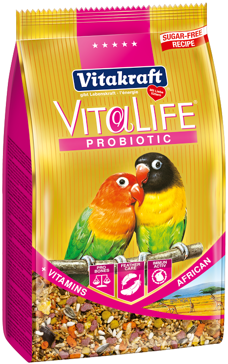 Vitakraft VitaLife Probiotic African Lovebird Bird Food 650g For Sale