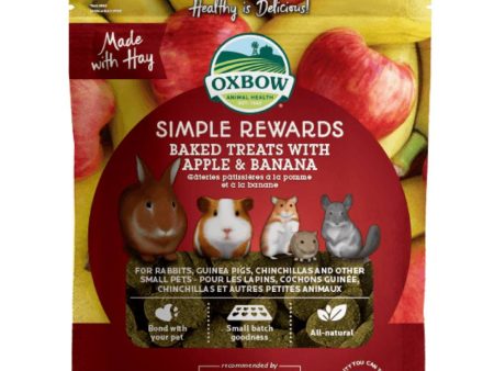 15% OFF: Oxbow Simple Rewards Baked Treats With Apple & Banana For Small Animals 85g Fashion