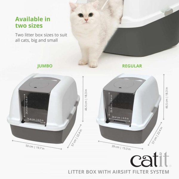 Catit Airsift Hooded Cat Litter Box (Jumbo) For Discount